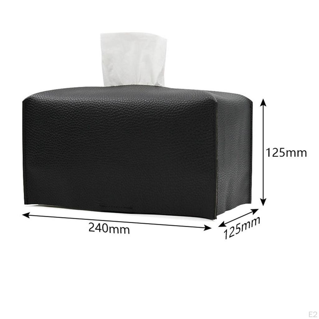 Elegant Faux Leather Tissue Holder for Home and Office