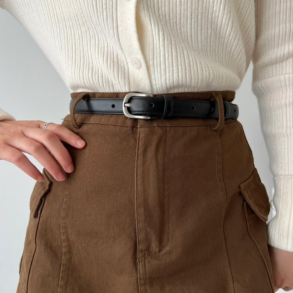 Elegant Womens Vintage Leather Belt Made With Premium Genuine Cowhide Ideal For Fashionable Looks Denim