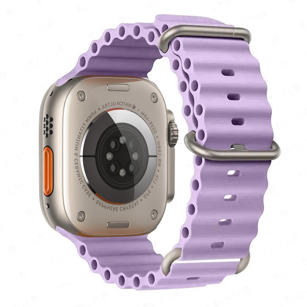 Ocean Band for Watch Ultra 3 Series 11 10 9 7 8 6 SE 49mm 45mm 46mm 42mm 44mm 40 41 Silicone Bracelet Correa iWatch Strap