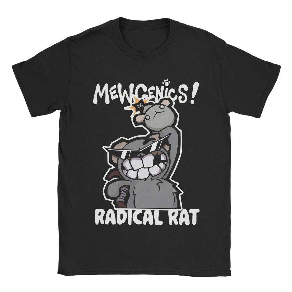 Mewgenics Charaktere Katze Spiel T-Shirts für Unisex Neuheit Baumwolle T-Shirt Rundhals Kurzarm T-Shirt Sommerkleidung