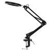 LED Clamp Light with 5X Magnifier Adjustable Brightness Workbench Lamp for Industrial Repair
