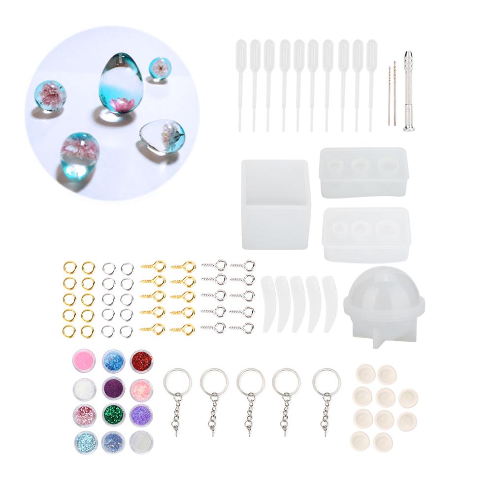 Epoxy Resin Silicone Mold Jewelry Findings Decoration DIY Making Tool Set Accessory