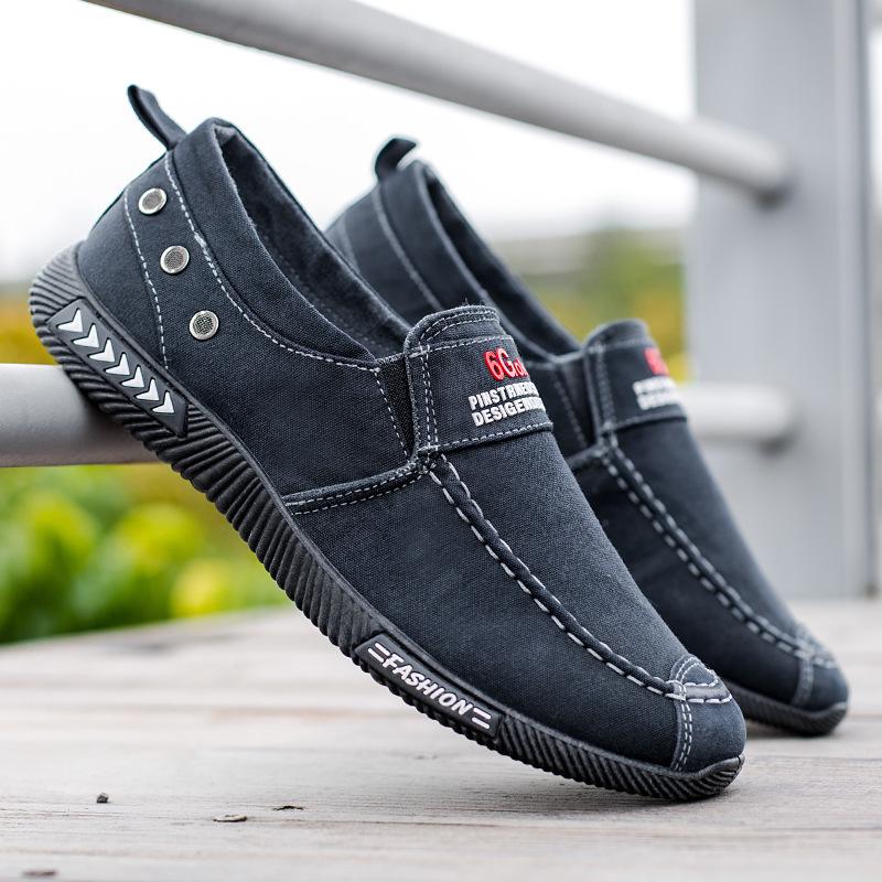 Breathable Summer Canvas Shoes for Men - Soft Sole, Old Beijing Style, Ideal for Middle-Aged and Elderly