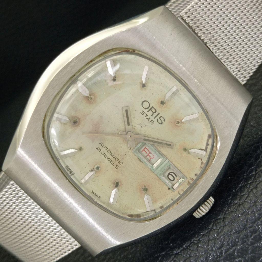 

ВІНТАЖНИЙ ОРИГІНАЛЬНИЙ ЧОЛОВІЧИЙ АВТОМАТИЧНИЙ ШВЕЙЦАРСЬКИЙ НАРУЧНИЙ ГОДИННИК VINTAGE ORIS STAR a702548-1