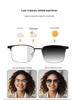 Slimme Fotochrome Bluetooth Zonnebril met Oordopjes - Blauwlichtfilter, Halve Frame voor Rijden & Fietsen