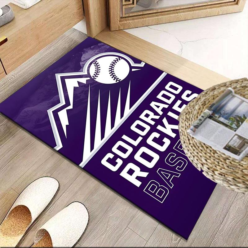 Colorado Baseball  Carpet, Kitchen Rugs, Yoga Mat, Non-Slip Mats, Rug for Bathroom, Living Room Bedroom, Camping Rugs Christmas Gift