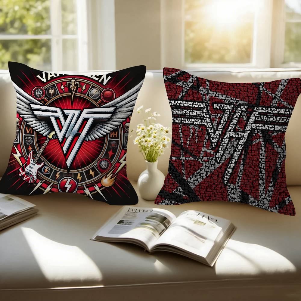 ALBUM Fashion Van Halen Cushion  Cushion Cover Inches Farmhouse Decor Home Throw Pillow Covers for Couch Decorations