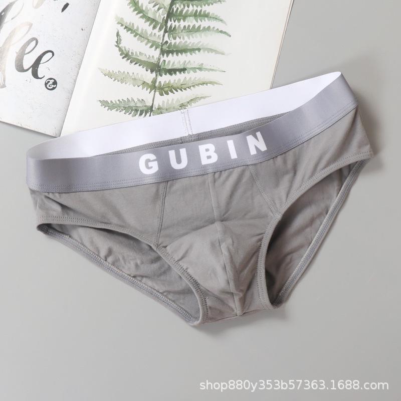 Pánské národní trendy bavlněné kalhotky s nízkým pasem, prodyšné