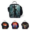 Stranger Things Insulated Lunch Box Bag Durable Oxford Backpack For Outdoor Picnic And Beach With Smooth Zipper