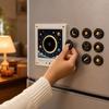 Motion-Activated Rotating Disc Music Box Night Light Fridge for Home Kitchen Decor