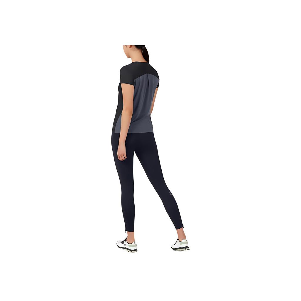 Sur Performance T Doux Sportif Simple Manches Courtes Regular T-shirt Femme Hauts Noir Gris Foncé 202.00237