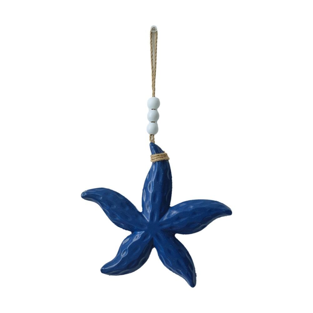 

Hanging Wooden Starfish Pendants Romantic Ocean Animal Pendants Nautical Decor Entryway Decor Style B