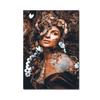 Black Gold Woman Canvas Painting African Women Poster and Prints Scandinavian Wall Art Picture for Home Decor Living Room Mural