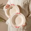 Cream Style Bow Dishes And Tableware For Home Use New High-Value Ceramic Rice Bowls, Soup Bowls, Noodle Bowls, Plates And Bowls