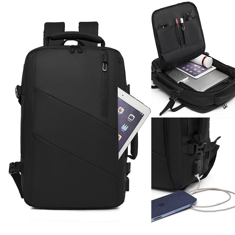 Рюкзак мужской деловой рюкзак с возможностью расширения большой емкости для деловых — фото 8