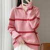 Women Sweater 100% Wool MODERN NEW SAGA Turtleneck Knit Pullover Turn-down Collar Thick Winter Jumpers Female Knit Tops