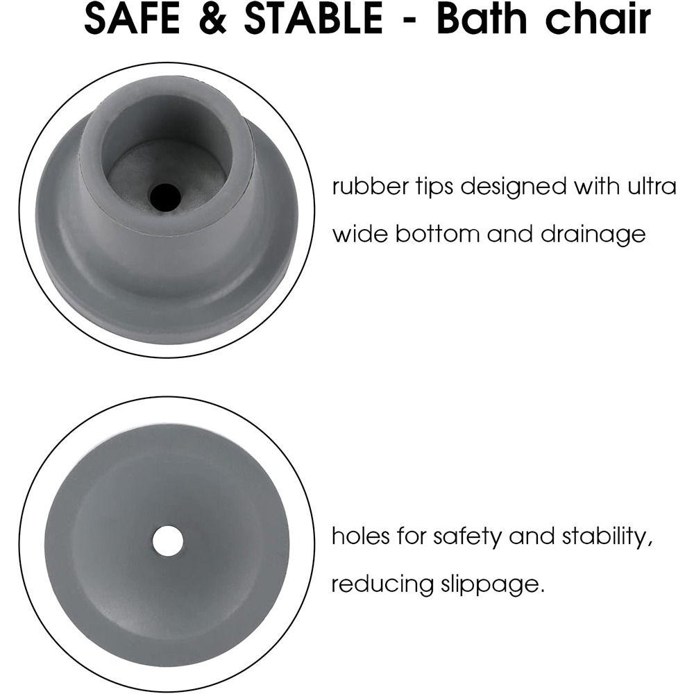 28.6MM Rezerves uzgaļi Kājiņas Gumijas Dušas krēsla Kāju pārsegs Jauni Neslīdoši Uzgaļi Vannas sēdeklis Izkārnījumi