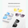 Stylish Polarized Clip-on Sunglasses for Driving and Fishing - Ultra-light Flip-up Design for Myopia