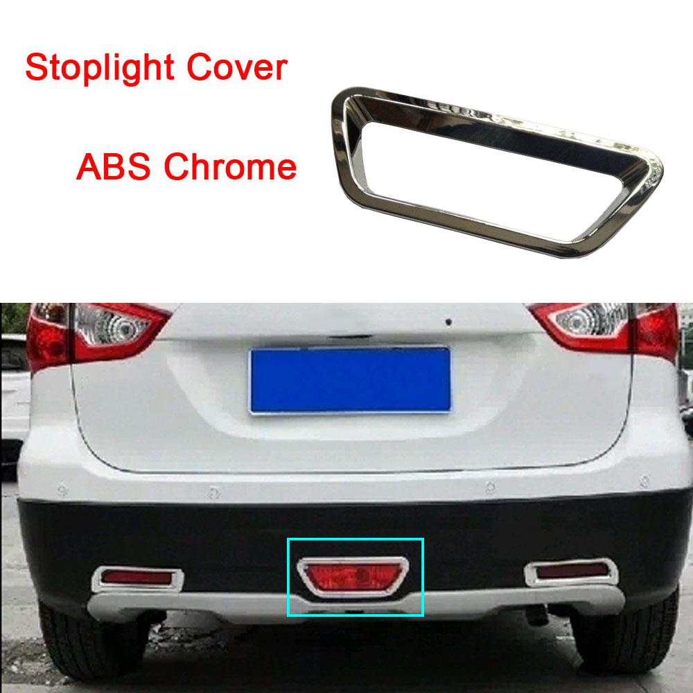 For Suzuki S-Cross Scross Sx4 2014 2015 2016 2017 Cover ABS Chrome Lamp Rear Tail Brake Stop+Fog Light Trim Frame Panel