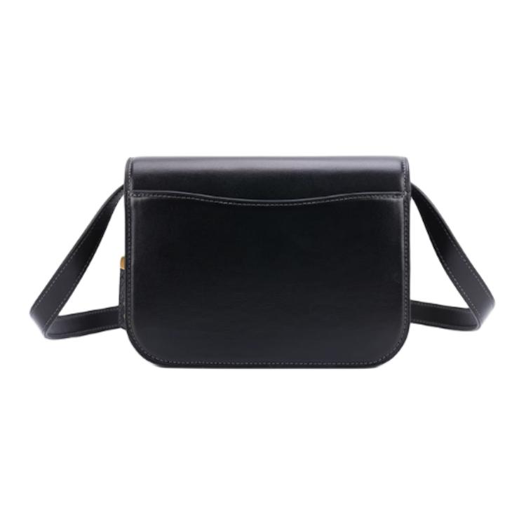 Coach Idol 21 Gold Logo Magnetic Closure Leather Crossbody Shoulder Bag Small Women bags Black CW648-B4BK