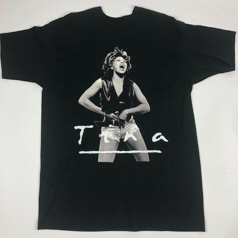 

VINTAGE black TINA TURNER WHAT#039;S LOVE TOUR 1993 Concert Tee All Size MM1503 Unisex T-Shirt S