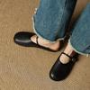 Summer Women's Baotou Slippers Casual Solid Color Flat-bottomed Slippers Women's Genuine Leather Beef Tendon Soft Bottom Cool Slippers New Foot Cover
