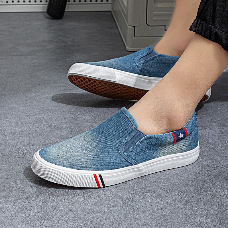 Scarpe da Uomo Tendenza Estiva Old Beijing Slip-on Traspiranti Jeans Casual Sneakers da Uomo