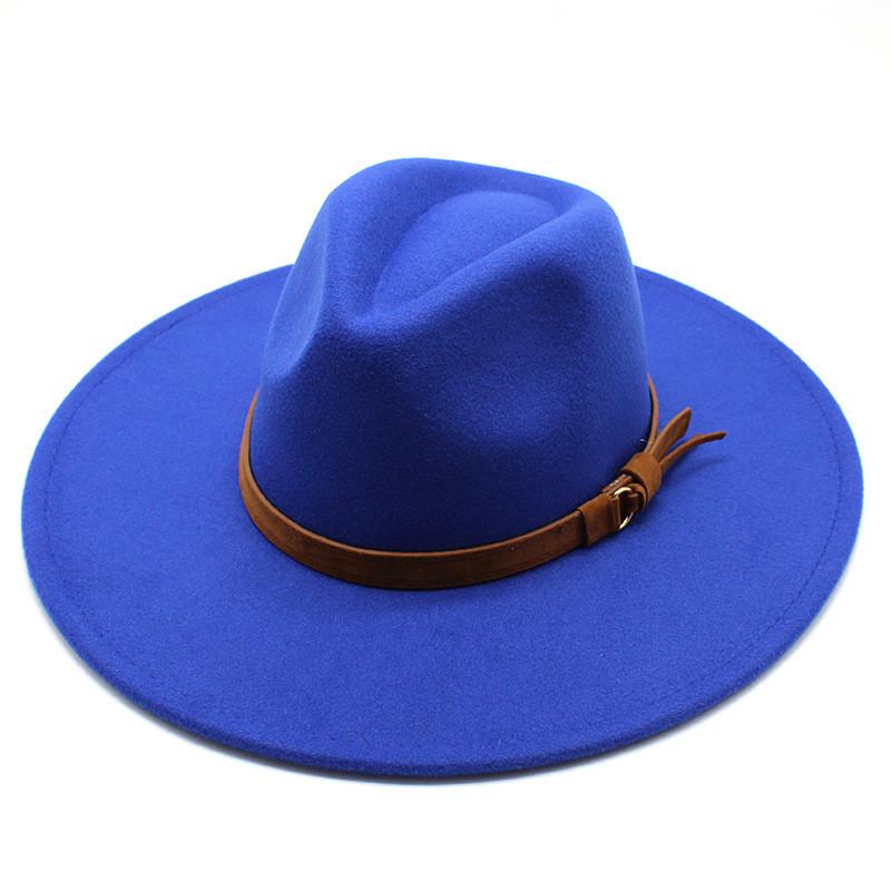 Style Wool Felt Hat With Wide Brim For Men And Women Summer Sun Protection