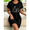 Korean-style Minimalist Casual Cute Sleeping Cat Print Women's Short