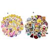 50Pcs Graffiti Stickers Anime Naruto Sailor Moon Printing Easy To Apply Waterproof Cartoon DIY Stickers Luggage Decoration for Diary