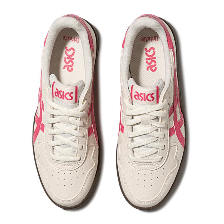 Asics JAPAN S Abrasion Resistant Breathable Low Top Skateboard Shoes Unisex Beige Red 1203B055-201