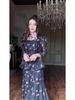 European and American 2025 Retro Long Sleeve Dress - Elegant Spring Court Style