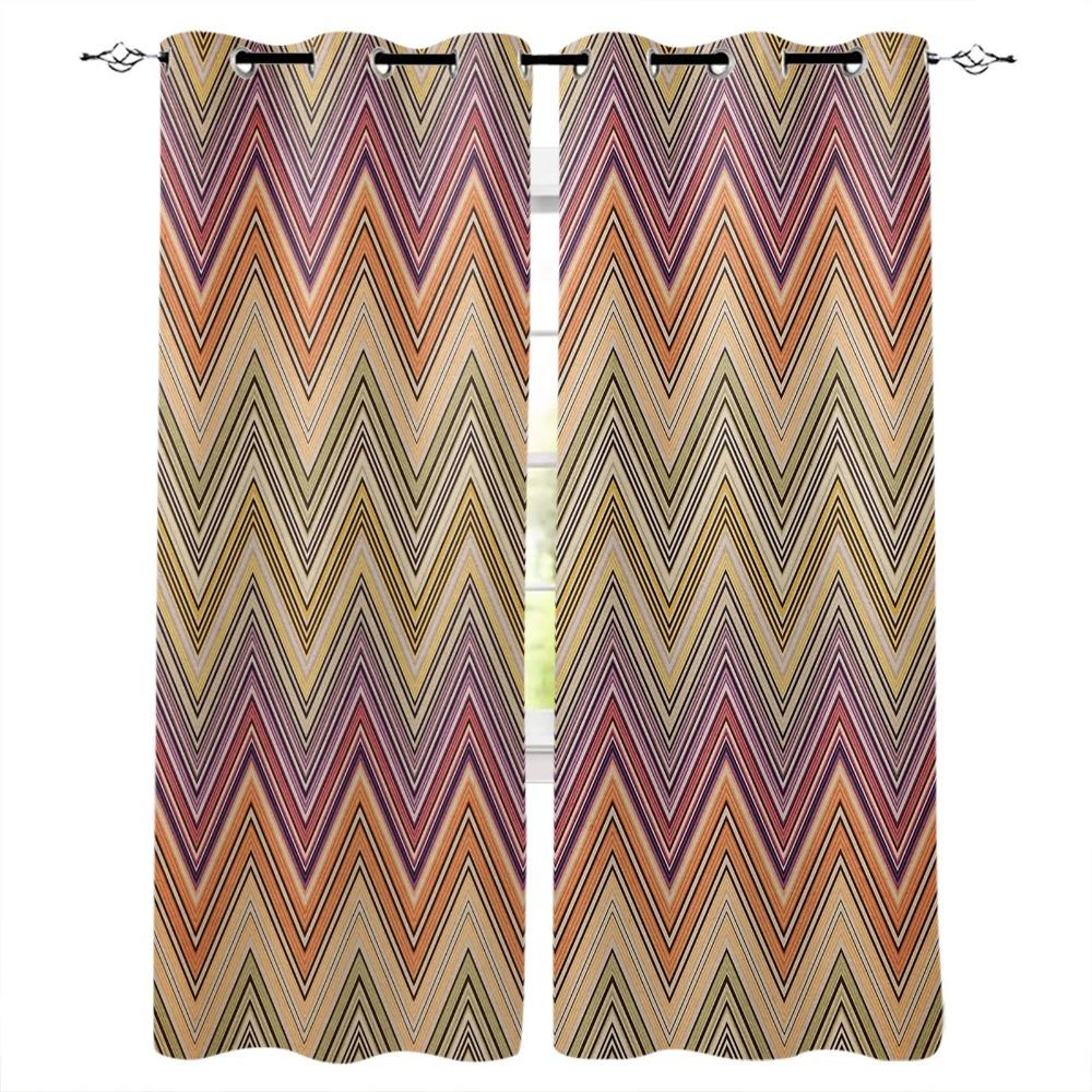 Minimalist Black And White Stripes Drapes Decoration Swag Children Room Curtain 2Panels With Grommets Window Treatment Window Free Shipping