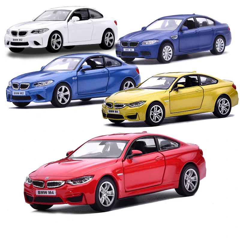BMW M4 M5 Coupe Simulations-Druckguss & Spielzeugfahrzeug Rückziehmotor Auto & Türen zu öffnen RMZ city 1:36 Geschenke aus Legierungsmodellen für Kinder