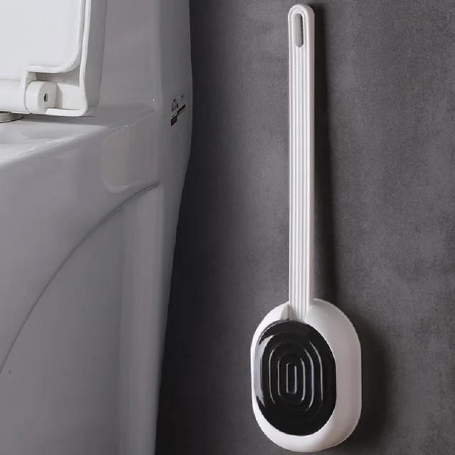 

Креативная силиконовая щетка для унитаза с основанием из мягкой термопластичной резины, головка щетки из нержавеющей стали и полипропиленовой ручки, настенное крепление, аксессуары для ванной комнаты