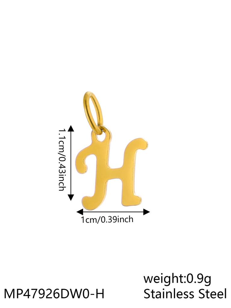 CARLIDANA INS New Fashion Initial Charm Stainless Steel 18K Gold Plated Letter Pendant Alphabet Necklace for DIY Jewelry