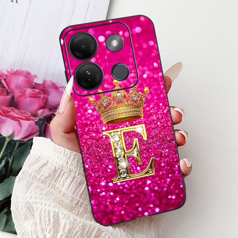 For Infinix Smart 7 HD Case X6516 Luxury Letters Cover Soft Silicone Phone Case For Infinix Smart 7 Plus Smart7 X6515 X6517 Bags