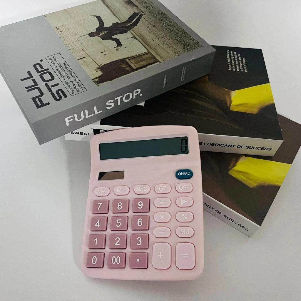 Calculator big button click, desktop calculator, 12-bit sensitive button, calculator office school