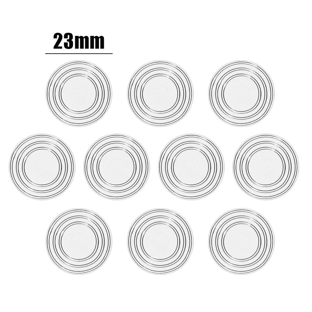 50/10Pcs Furniture Anti Slip Pads Round Glass Table Bumper Non Adhesive Bumpers Pad Soft PVC Suction Pad for Table Glass 18/23mm