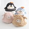 Animal 3D Plush Bucket Hat - Windproof, Warm for Men, Women & Kids