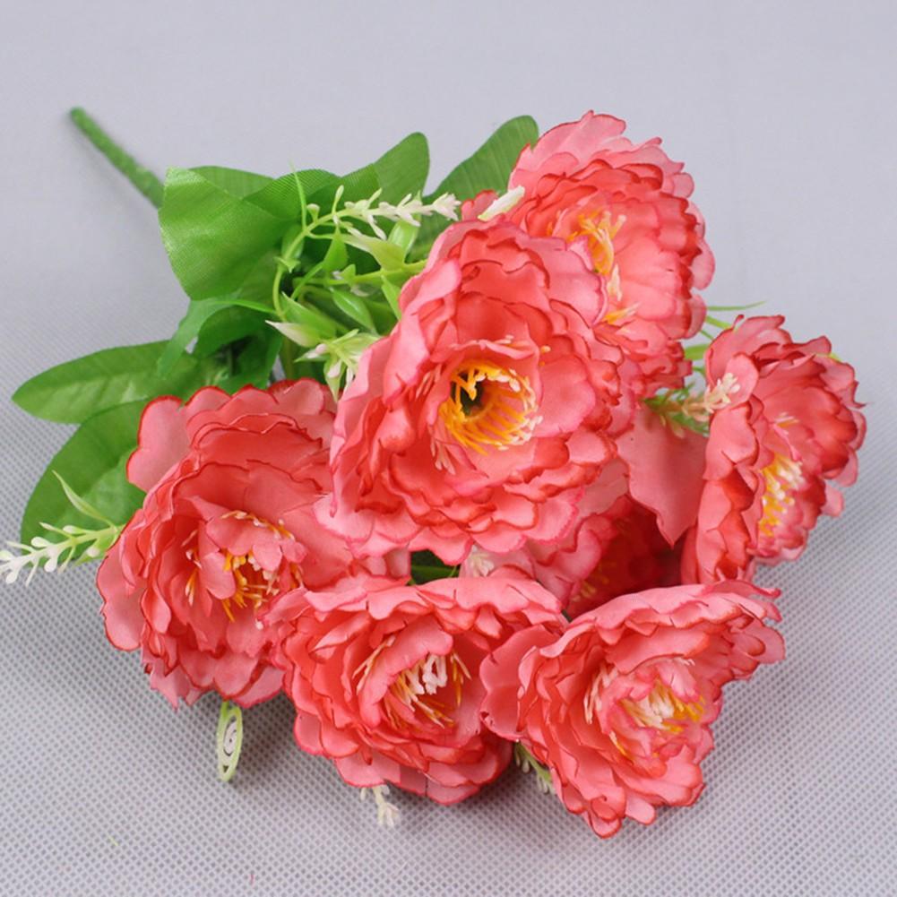 Home Decoration Silk Flowers Monitor Brightness Offices