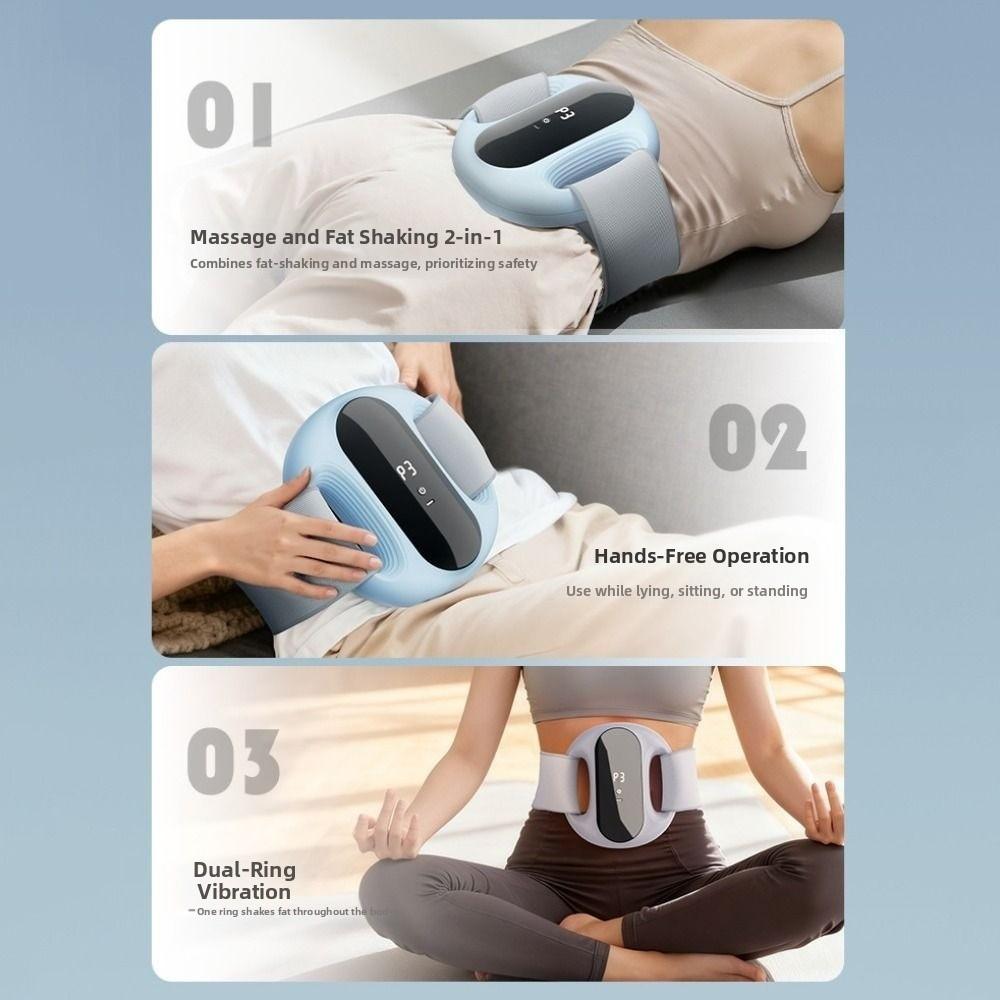 Ergonomic Electric Body Slimming Machine Adjustable Speed Muscle Handheld Massager  Yoga