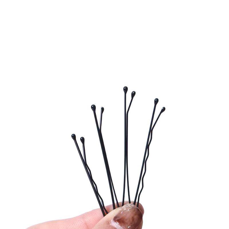 100-Pack Black Bobby Pins for Thick Hair, Bangs, Baby Hair, and Bun Styling