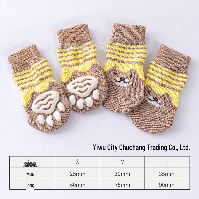 Ponožky pro psy a kočky Teddy proti poškrábání - Chrání před nečistotami a škrábanci