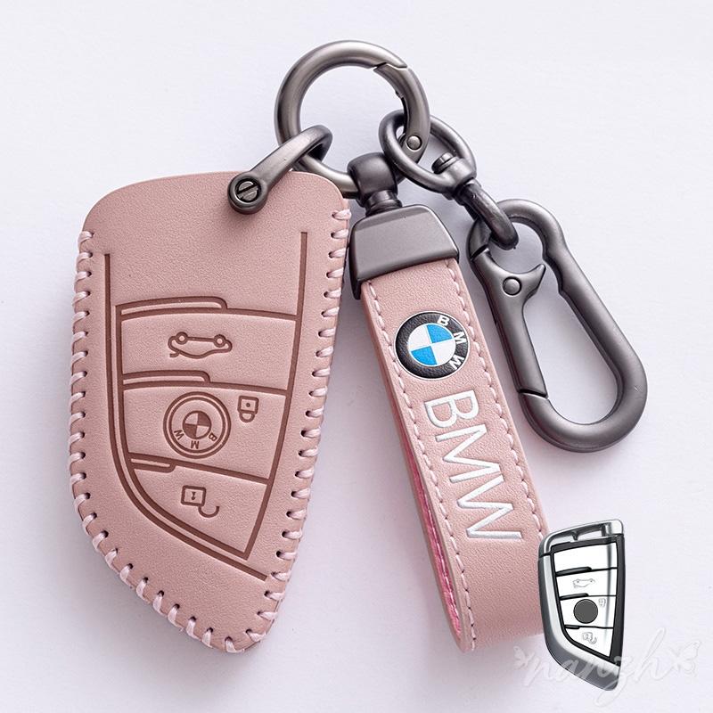 Fashion Keychain Leather Car Key Case Cover For BMW 7 Series X1 X3 X4 X5 F15 X6 F16 520 525 G30 G11 F48 F39 f30 118i 218i xksh32