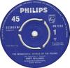 7inch Record ANDY WILLIAMS  The Wonderful World Of The Young   322853BF Philips 1962 UK Jazz Used