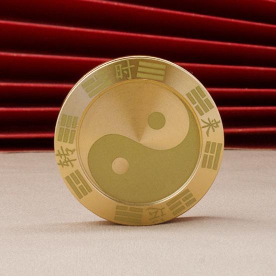 Κέρματα Fidget Slider Αστείοι Κινεζικοί Χαρακτήρες Taiji Στερεός Ορείχαλκος Στρογγυλό Φέρνουν Καλή Τύχη Φορητό Ανακούφιση από το Στρες Τυχερά Κέρματα Σβούρα Παιχνίδι Δώρο Ενηλίκων