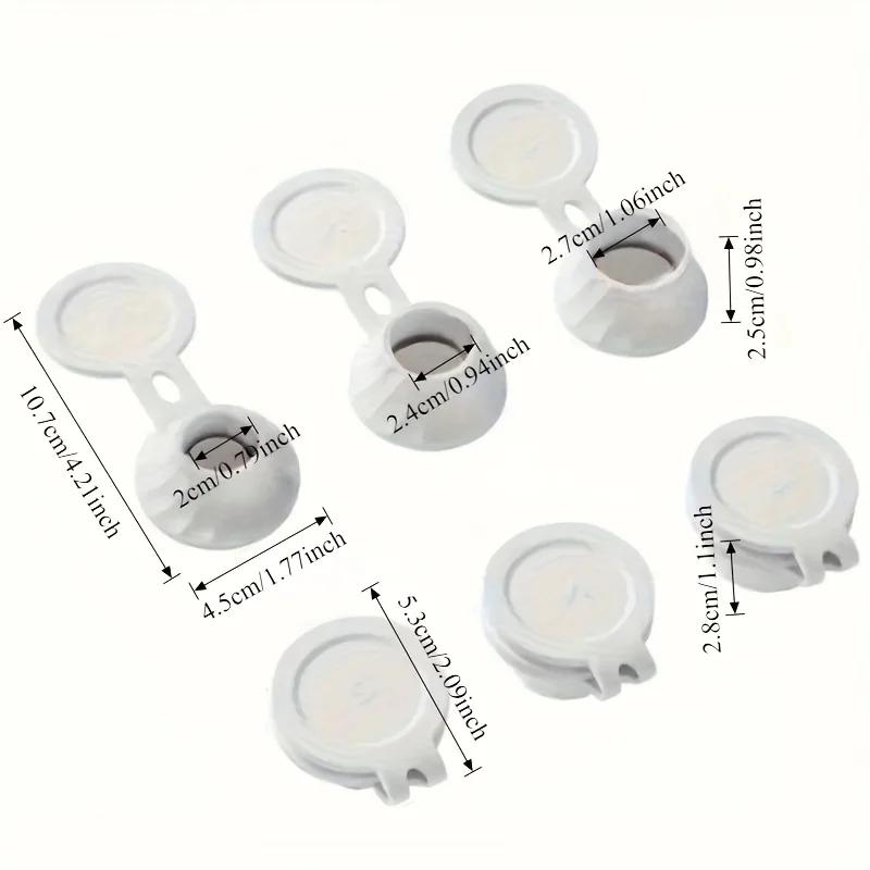 Bottle Emptying Caps, 3pcs Adapters Transfer Connector, 3 Sizes Inverted Caps Flipping Bottle, Inverted bottle cap Get Every D