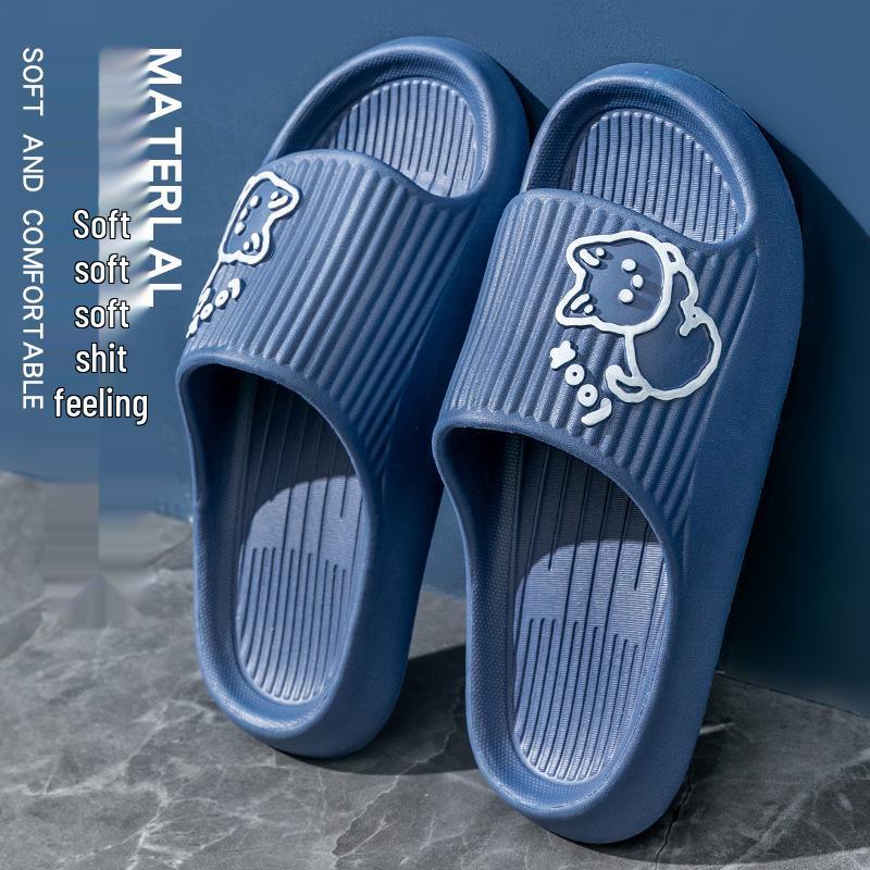 Šťastné červené protiskluzové koupelnové pantofle pro páry - Měkká, silná podrážka pro letní svatby