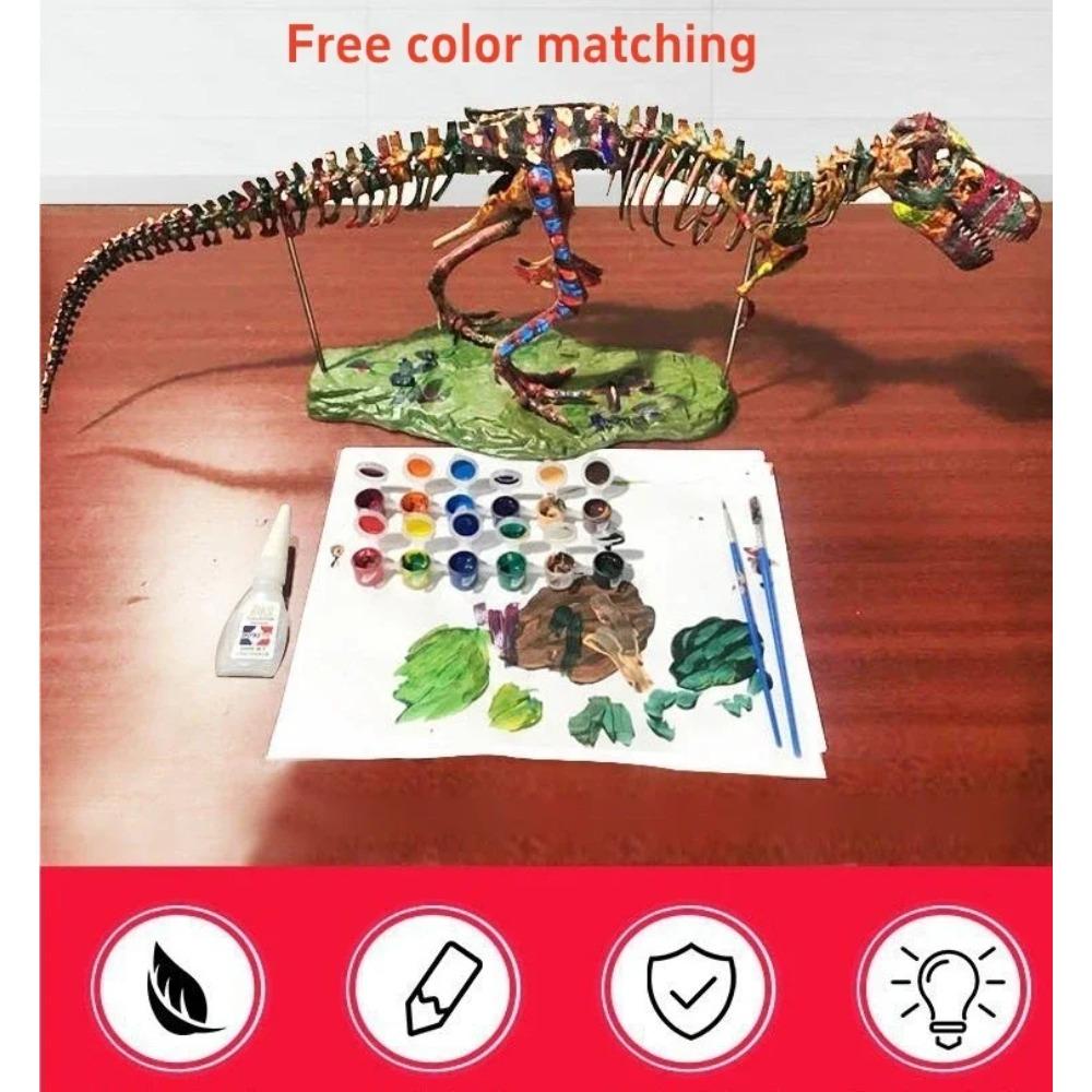 Velké DIY Kostry Dinosaurů Hračky Ozdoba Simulace Model T-Rexe Park Kostry Jurasského období Fosilizovaný Drak pro Děti Chlapce